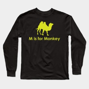 M is for Monkey Long Sleeve T-Shirt